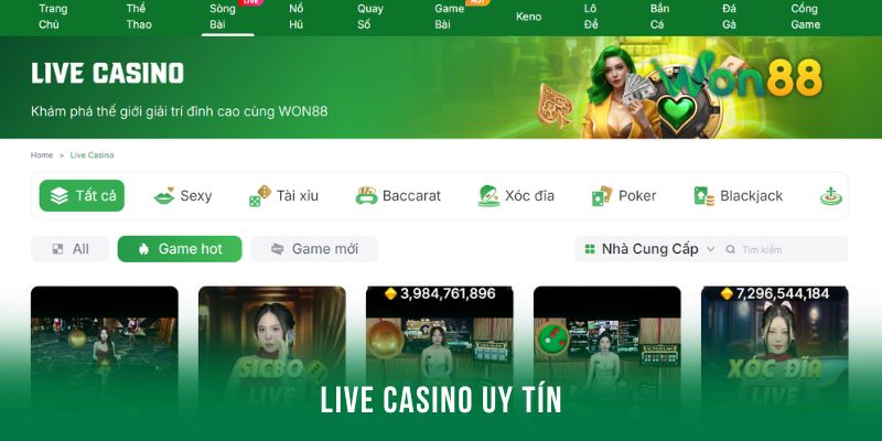 Trải nghiệm dịch vụ live casino uy tín Trải nghiệm dịch vụ live casino uy tín