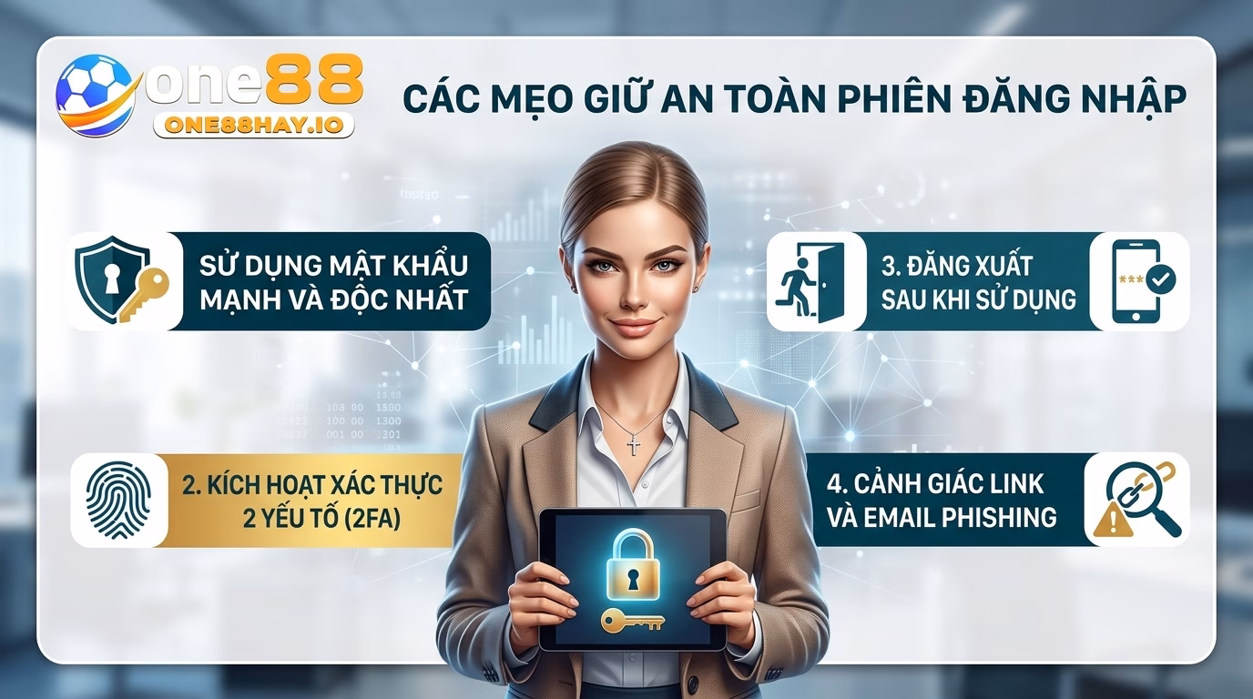 One88 meo giu phien dang nhap an toan