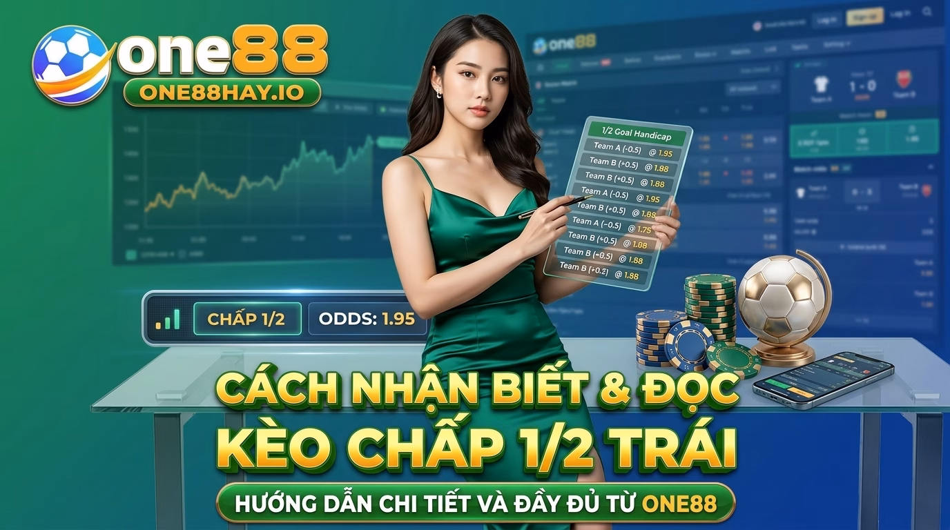 Cách nhận biết và đọc bảng vị kèo chấp 1/2 trái