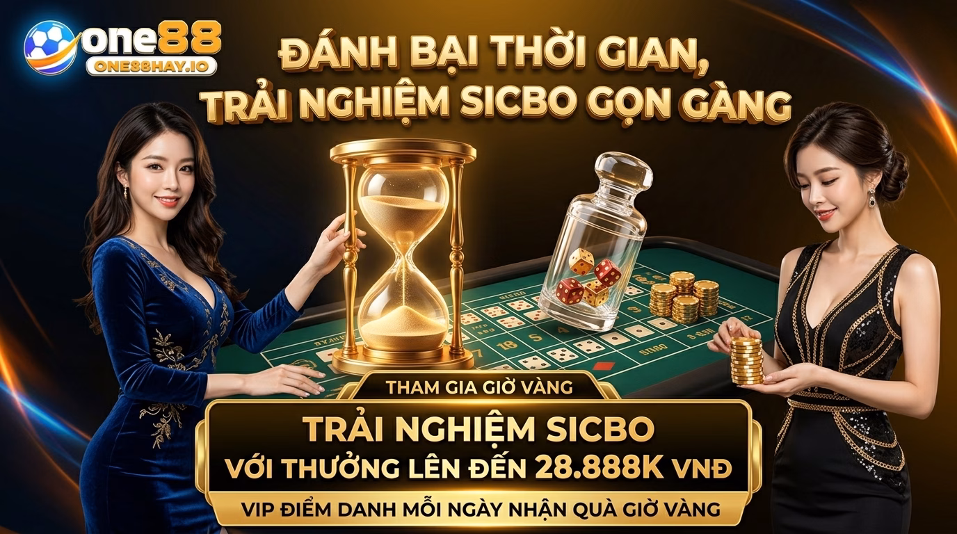 Chiếc Đồng Hồ Cát Cho Một Phiên Quay Sicbo Gọn Gàng