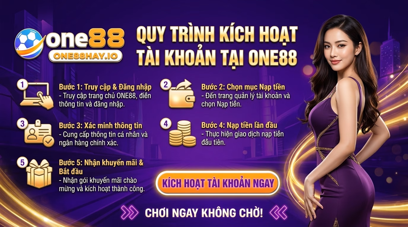 Quy Trình Kích Hoạt Tài Khoản Tham Gia Tại ONE88